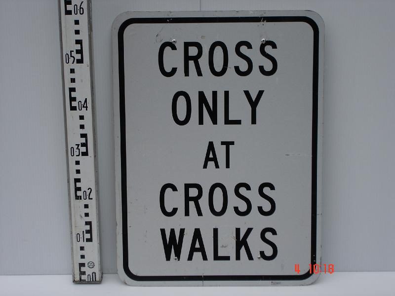 Cross Only At Cross Walks