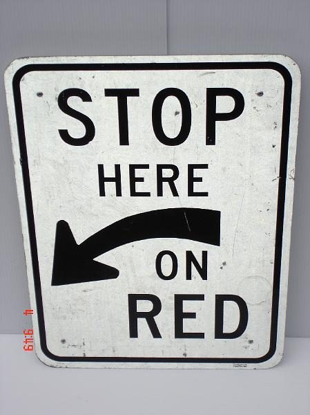 Stop Here On Red